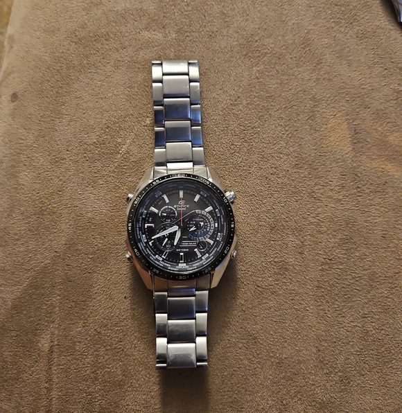 Casio Other - Casio Silver and Black Multi-Function Stainless Watch